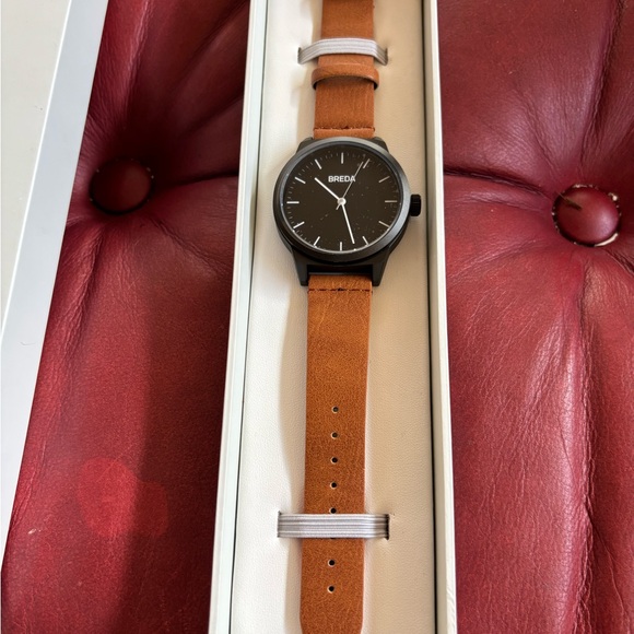 Breda Black and Tan Men's Watch: Bespoke Post - Picture 1 of 4